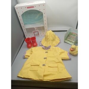 Retired 1999 American Girl BITTY BABY RAINY DAY SET Missing The Tiny Hat Wear Bo